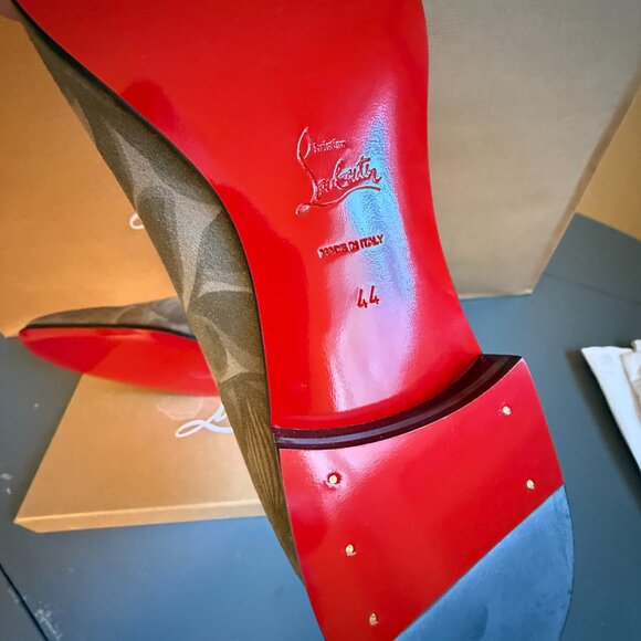 Christian Louboutin 3240038 Dandelion Flat Velvet Leather Loafers shoes, 43, 44 - Picture 4 of 13